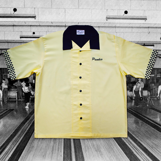Punkie Taxi Driver Bowling Shirt