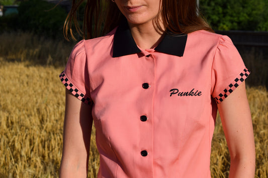 Punkie Diner Girl Shirt | Pink & Black