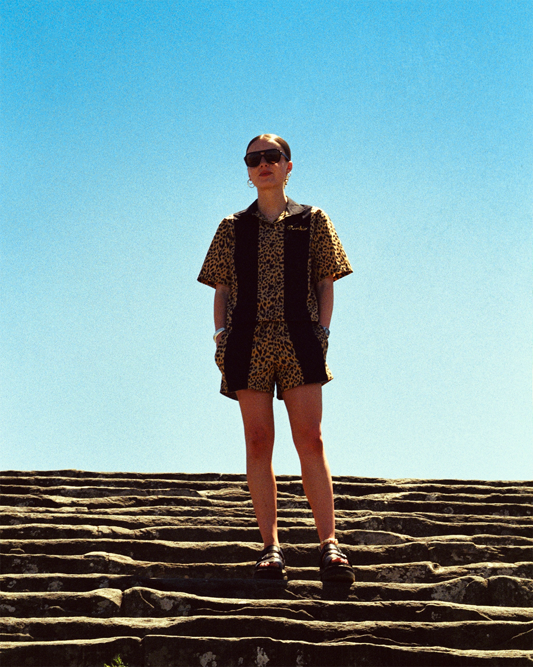 'Summer of Punkie' Bowling Shirt | Leopard