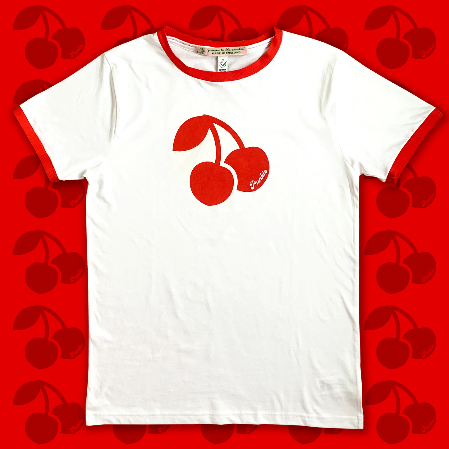 PUNKiE Cherry Ringer T-Shirt