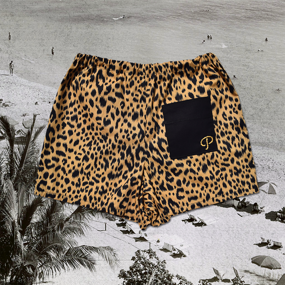 'Summer of Punkie' Bowling Shorts | Leopard