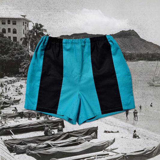 'Summer of Punkie' Bowling Shorts | Teal